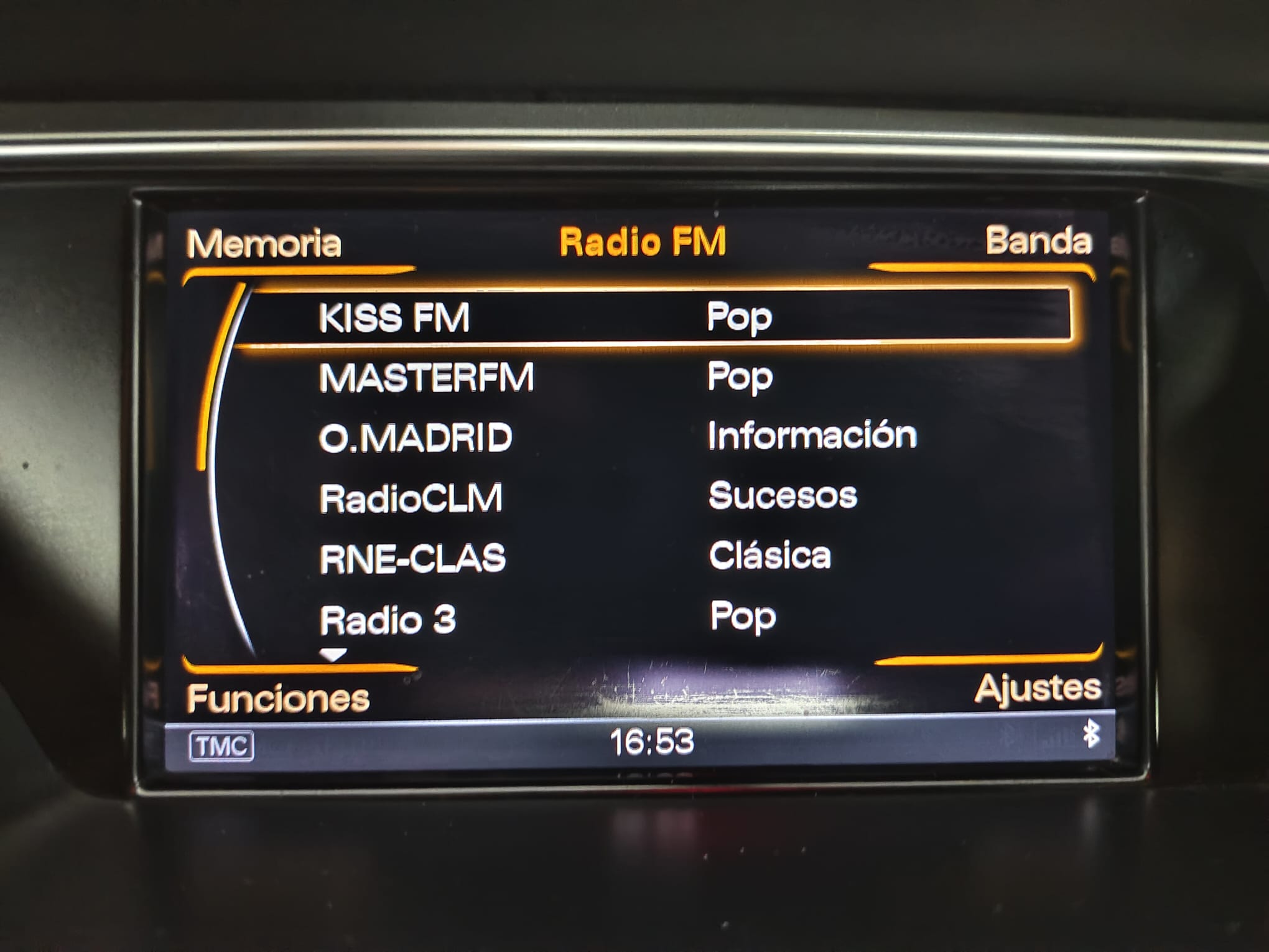 Pantalla Audi A5 Sportback gris plata