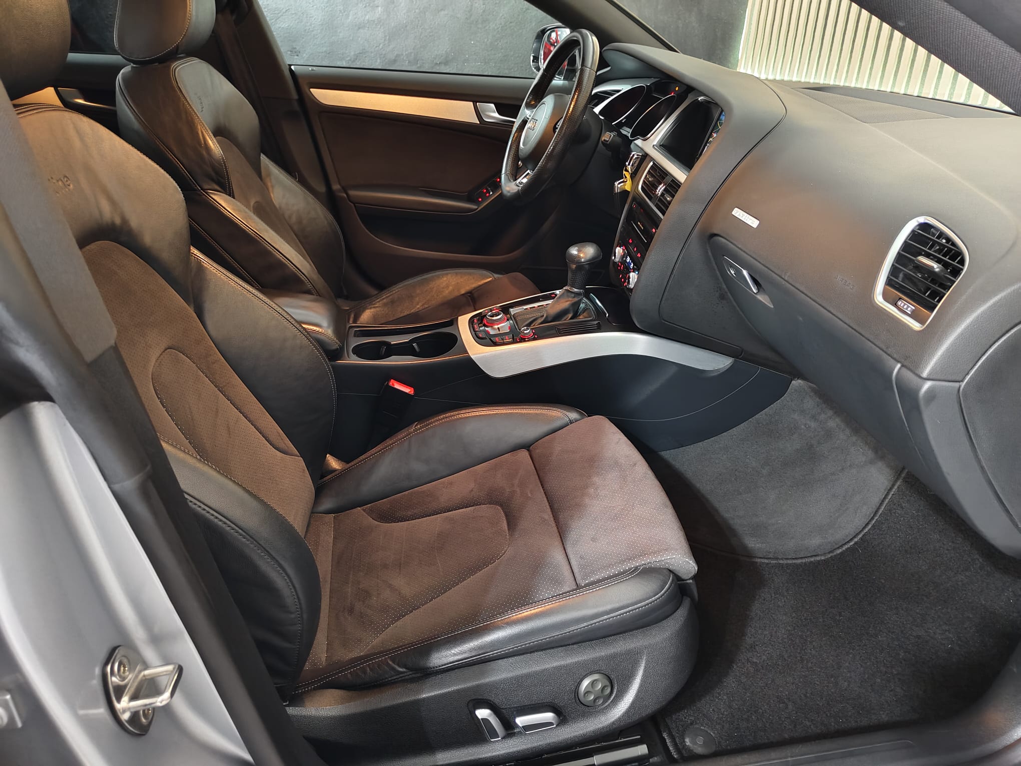 Asiento copiloto Audi A5 Sportback gris plata