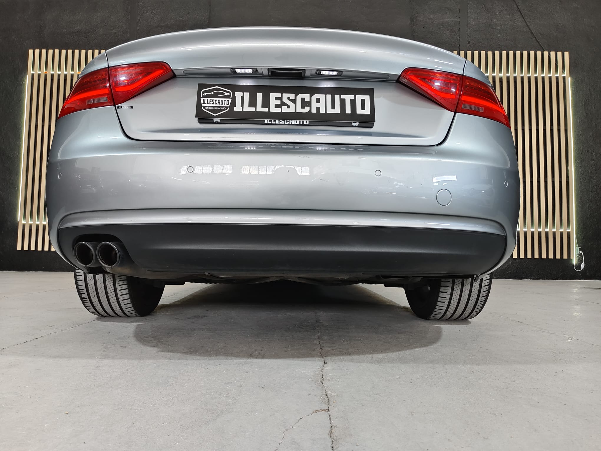 Trasero Audi A5 Sportback gris plata
