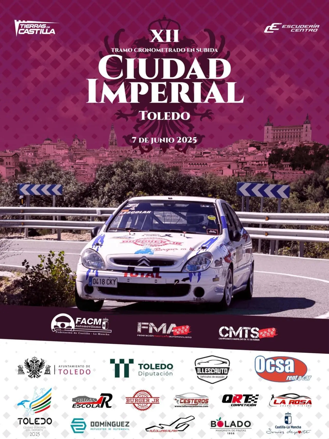 Cartel de Citroën Xsara VTS de Illescauto en Ciudad Imperial (Toledo)