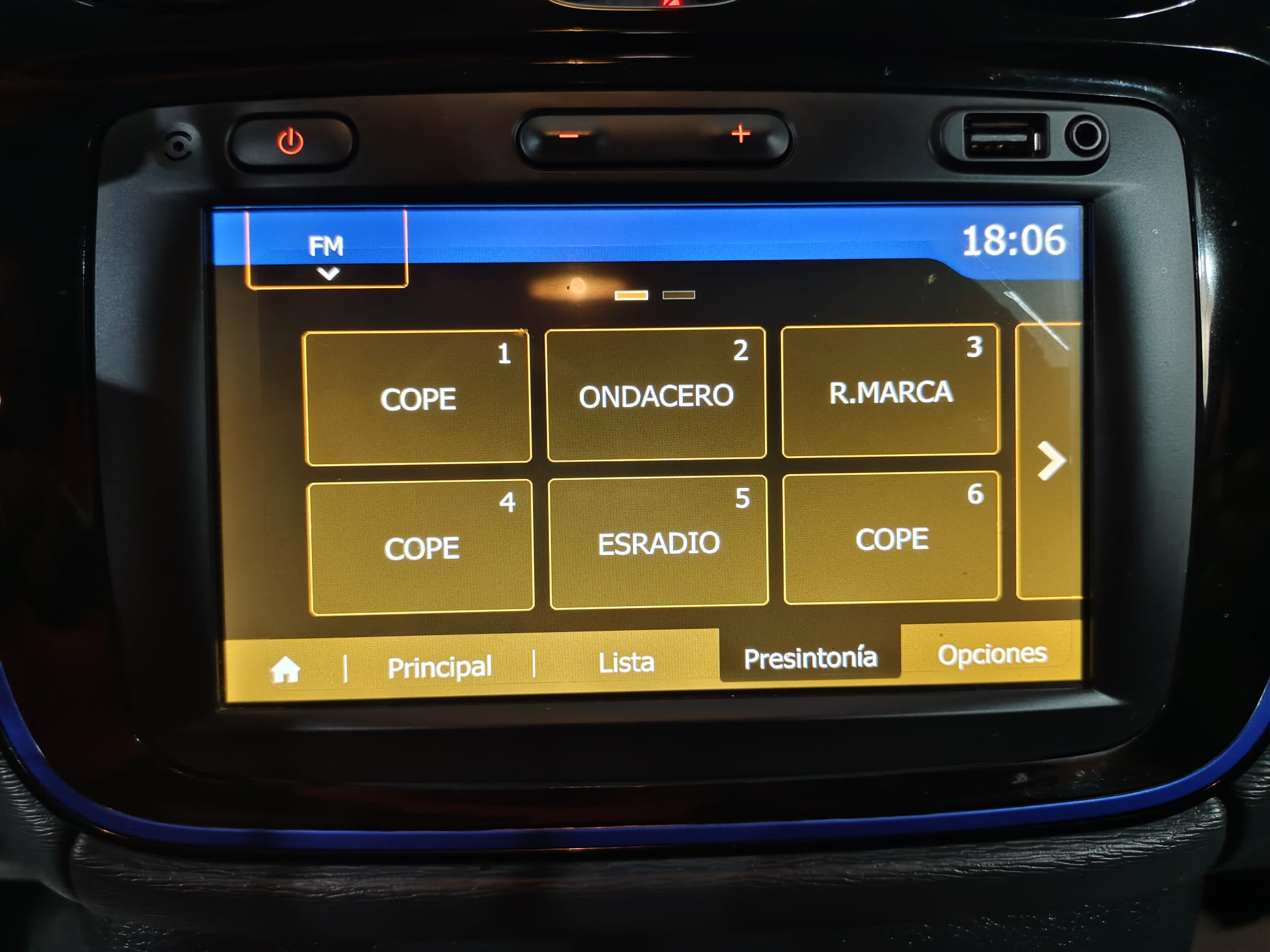 Pantalla Dacia Lodgy Stepway azul