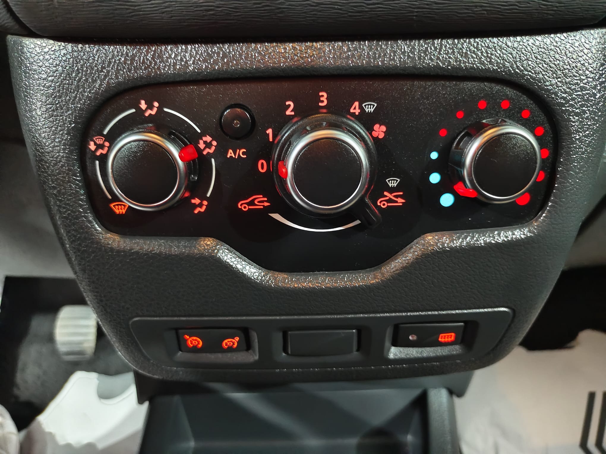 Botonera AC Dacia Lodgy Stepway azul