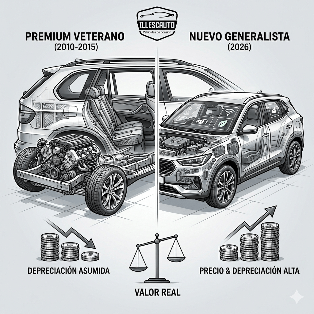 ¿Es mejor un coche de 10 o 15 años que uno nuevo en España? Análisis real de SUV y sedanes&nbsp;premium
