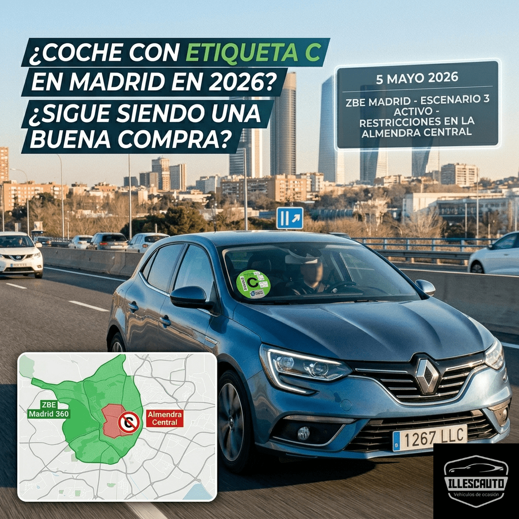 Coche con etiqueta C en Madrid: ¿sigue siendo una buena compra en&nbsp;2026?