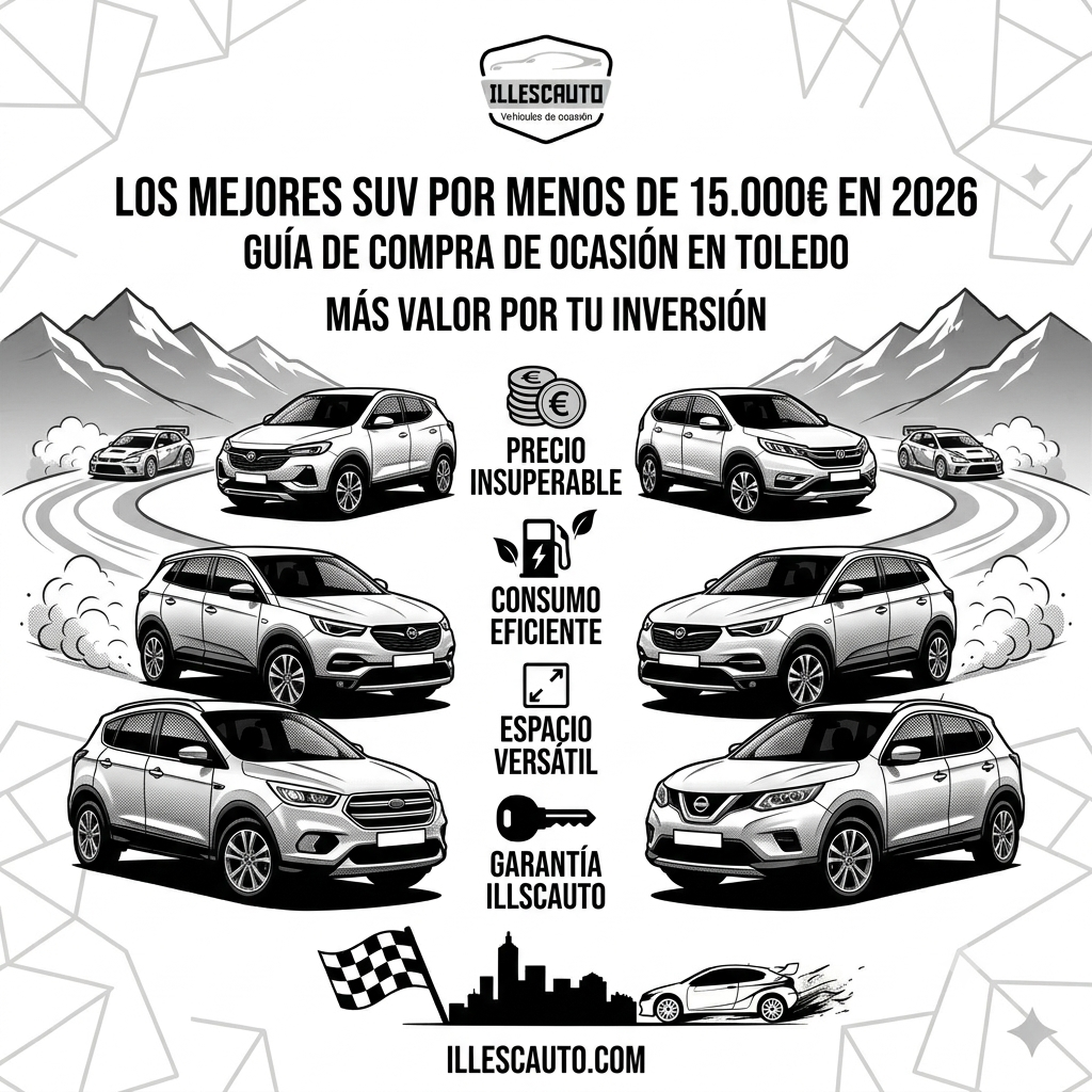 Los mejores SUV por menos de 15000 euros en 2026