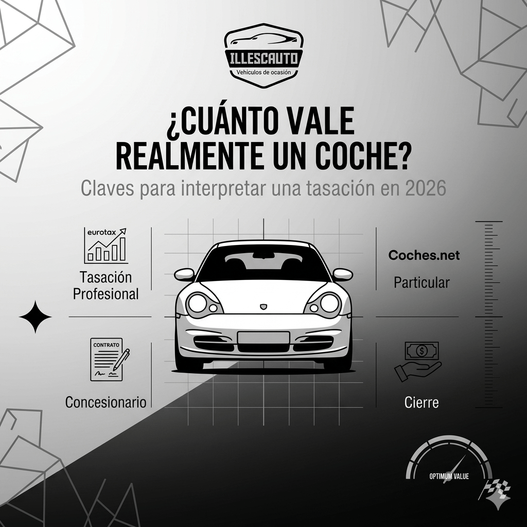Cuánto vale realmente un coche de segunda mano: cómo interpretar una tasación en&nbsp;2026